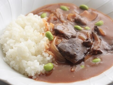 家にある調味料で作る　鹿肉のハヤシライス